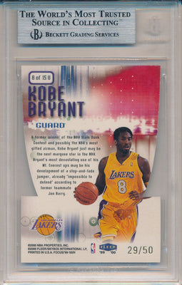 Fleer 1999-2000 Focus Soar Subjects #8/15U Kobe Bryant 29/50 / BGS Grade 9