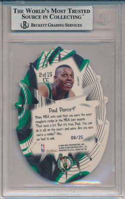 SkyBox 1999-2000 Apex Cutting Edge #2/15CE Paul Pierce 8/25 / BGS Grade 9