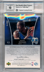 Upper Deck 2004-2005 Exquisite Collection Limited Logos #DH2 Dwight Howard 26/50 / BGS Grade 8.5 / Auto Grade 10