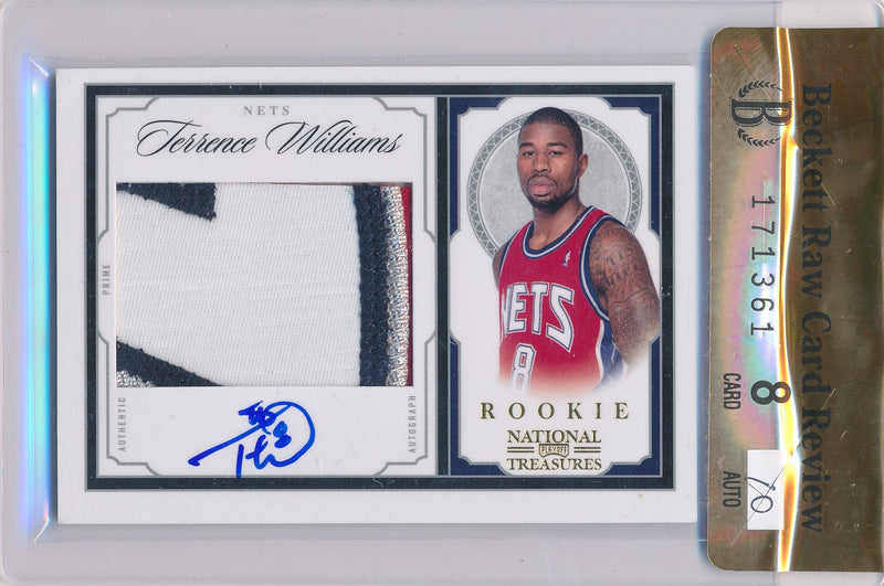 Panini 2009-2010 National Treasures Century Gold #210 Jerrence Williams 19/25 / Auto Grade 10