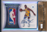 Upper Deck 2005-2006 Ultimate Collection Autographed NBA Logo Patch #APL-MA Magic Johnson 1/1 / BGS Grade 8 / Auto Grade 10