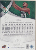 Upper Deck 2007-2008 Exquisite Collection Base #30 Ray Allen 102/225