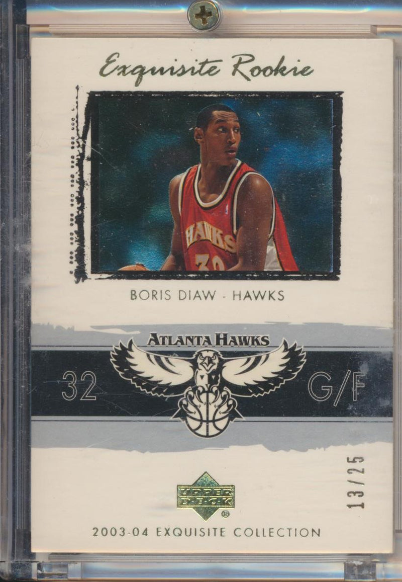 Upper Deck 2003-2004 Exquisite Collection Gold Rookie #61 Boris Diaw 13/25