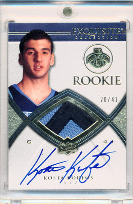 Upper Deck 2008-2009 Exquisite Collection Rookie Parallel #75 Kosta Koufos 20/41