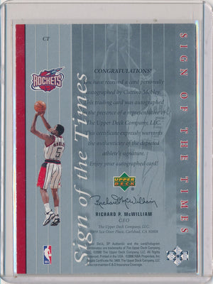 Upper Deck 1999-2000 SP Authentic Sign Of The Times #CT Cuttino Mobley