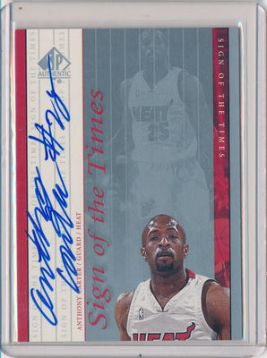 Upper Deck 1999-2000 SP Authentic Sign Of The Times #AC Anthony Carter