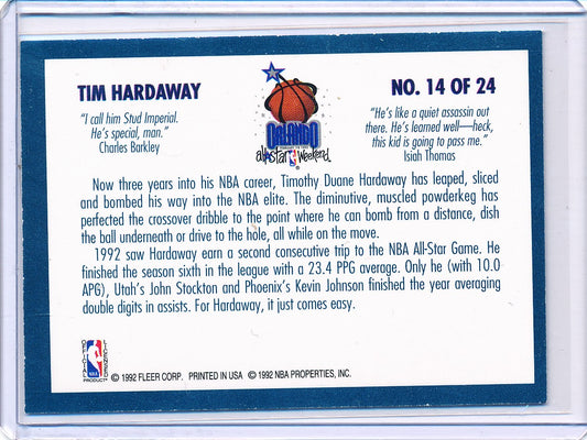 Fleer 1992-1993 Basketball All Star Weekend #14/24 Tim Hardaway