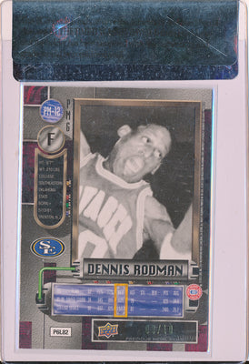 Upper Deck 2011-12 Fleer Retro Precious Metal Gems GREEN #PM-12 Dennis Rodman 3/10 / BGS Grade 8.5