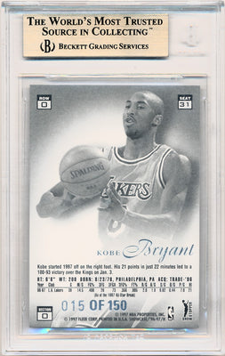 Fleer 1996-1997 Flair Showcase Legacy Collection Row 0 #31 Kobe Bryant 15/150 / BGS Grade 9.5