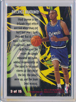 Fleer 1996-1997 Basketball Thrill Seekers #3/15 Anfrernee Hardaway