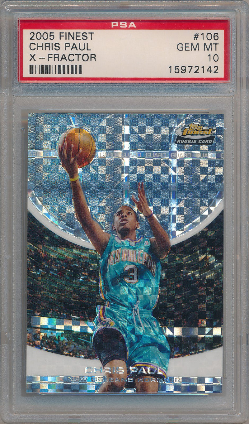 Topps 2005-2006 Finest Refractor #106 Chris Paul 49/199 / PSA Grade 10