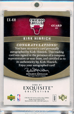 Upper Deck 2006-2007 Exquisite Collection Exquisite Enshrinements #EXKH Kirk Hinrich 4/25