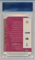Upper Deck 1998-1999 SP Authentic Sign Of The Times #BG Brian Grant  / PSA Grade 10