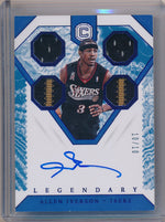 Panini 2018-2019 CornerStones Legendary CornerStone Patch Auto #LC-AIV Allen Iverson 10/10