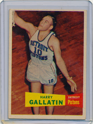 Detroit Piston  #62 Harry Gallatin