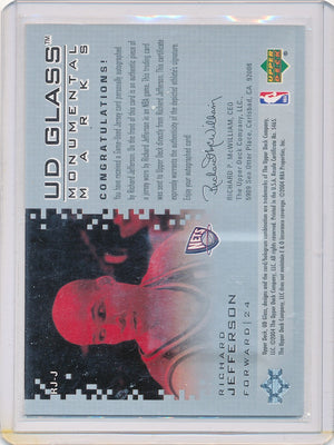 Upper Deck 2003-04 UD Glass Monumental Marks #RJ-J Richard Jefferson