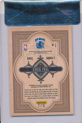 Panini 2010-2011 Gold Standard Gold Mining #1 Chris Paul 7/8 / BGS Grade 9