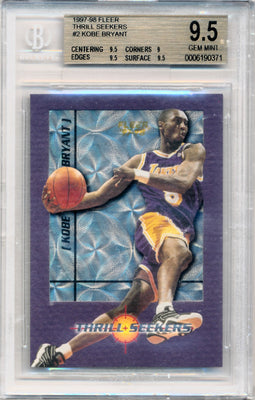 Fleer 1997-98 Basketball Thrill Seekers #2/10TS Kobe Bryant none / BGS Grade 9.5