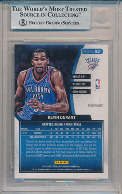 Panini 2012-2013 Totally Certified  Green #82 Kevin Durant 4/5 / BGS Grade 9