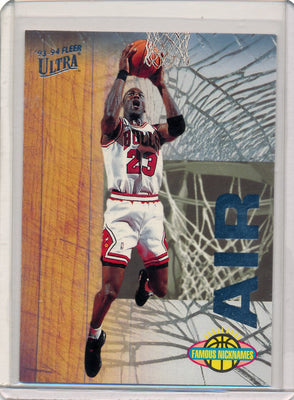 Fleer 1993-1994 Ultra Famous Nicknames #7 Michael Jordan 7/15