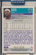 Topps  2003-2004 Chrome  X-Fractor #29 Baron Davis 103/220