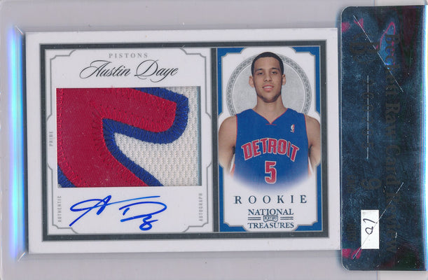 Panini 2009-2010 National Treasures Century Silver #214 Austin Daye 84/99 / Auto Grade 10