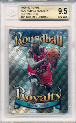 Topps 1998-1999 Roundball Royalty Refractors #R1 Michael Jordan  / BGS Grade 9.5