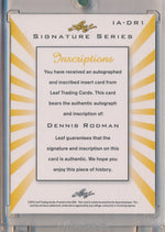 Leaf 2011-2012 Signature Series Inscriptions #IA-DR1 Dennis Rodman 2/2