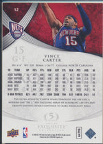 Upper Deck 2007-2008 Exquisite Collection Base #12 Vince Carter 176/225