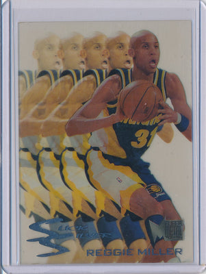 Fleer 1995-1996 Metal Slick Silver #5/10 Reggie Miller