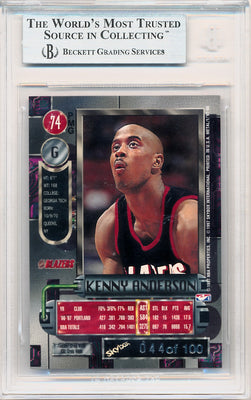 Skybox 1997-1998 Metal Universe Championship Precious Metal Gems Red #74 Kenny Anderson 44/100 / BGS Grade 9