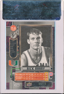 Upper Deck 2011-12 Fleer Retro Precious Metal Gems GREEN #PM-26 Rick Barry 5/10 / BGS Grade 8.5