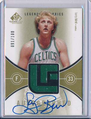 Upper Deck 2004-2005 SP Game Used Legendary Fabrics #ALF-LB Larry Bird 91/100