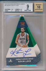 Panini 2012-13 Prefered Green #57 Kevin Love 1/5 / BGS Grade 9 / Auto Grade 10