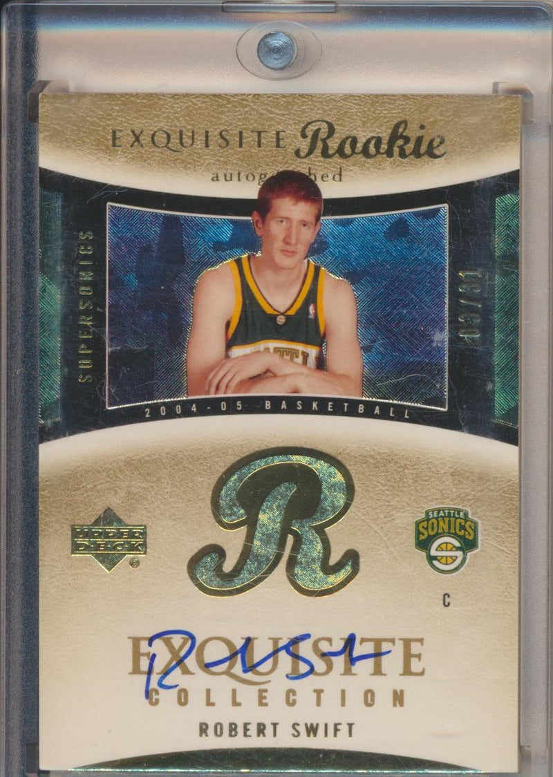 Upper Deck 2004-2005 Exquisite Collection Gold RPA #72 Robert Swift 3/31