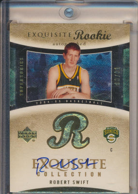 Upper Deck 2004-2005 Exquisite Collection Gold RPA #72 Robert Swift 3/31