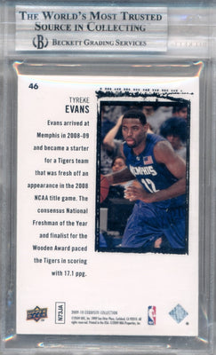 Upper Deck 2009-2010 Exquisite Collection Rookie Parallel #46 Tyreke Evans 5/12 / BGS Grade 9 / Auto Grade None