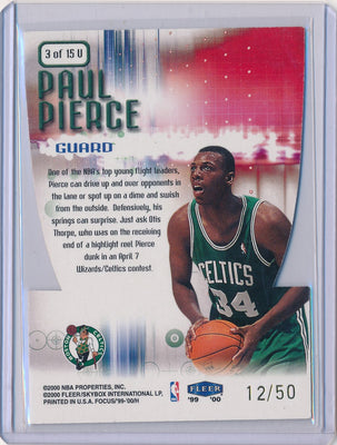 Fleer 1999-2000 Focus Soar Subjects #3/15U Paul Pierce  12/50