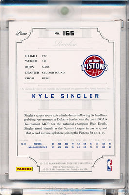 Panini 2012-2013 National Treasures  Gold #165 Kyle Singler 1/5