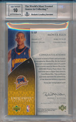 Upper Deck 2005-2006 Exquisite Collection Rookie Parallel #76-AP Monta Ellis 5/8 / BGS Grade 9 / Auto Grade 10