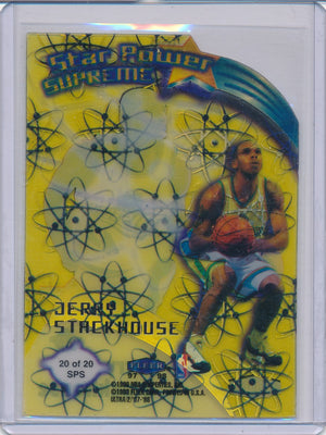 Fleer 1997-1998 Ultra  Star Power Supreme #20/20SPS Jerry Stackhouse