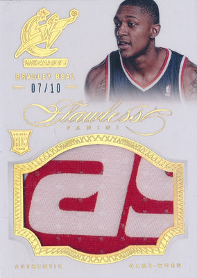 Panini 2012-2013 Flawless Gold Jumbo Patches #16 Bradley Beal 07/10 / BGS Grade 8.5