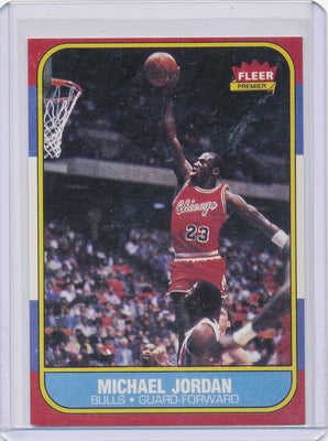 Fleer 1986 Premier  #57 Michael Jordan 57/132