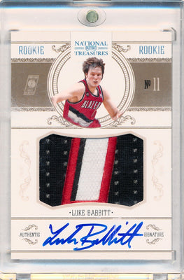 Panini 2010-2011 National Treasures  Century Platinum #216 Luke Babbitt 4/5