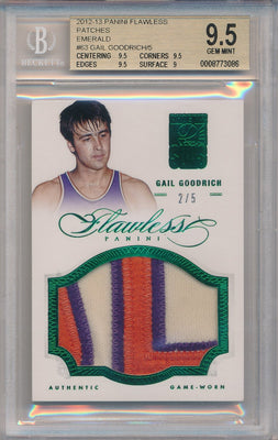 Panini 2012-2013 Flawless Emerald Jumbo Patches #63 Gail Goodirch 2/5 / BGS Grade 9.5