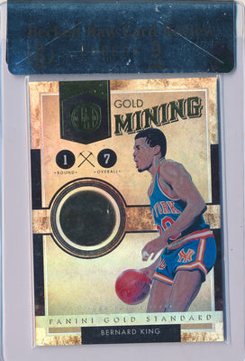 Panini 2010-2011 Gold Standard Gold Mining #2 Bernard King 4/8 / BGS Grade 9