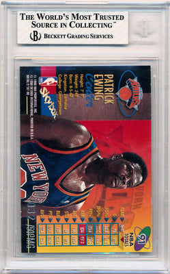 Skybox 1997-1998 Metal Universe Championship Precious Metal Gems #91 Patric Ewing 32/50 / BGS Grade 8