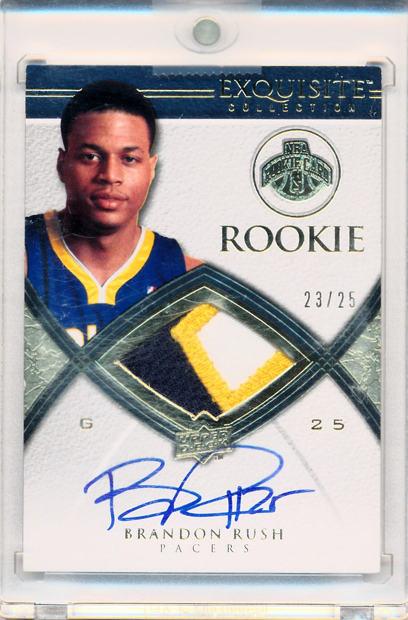 Upper Deck 2008-2009 Exquisite Collection Rookie Parallel #66 Brandon Rush 23/25