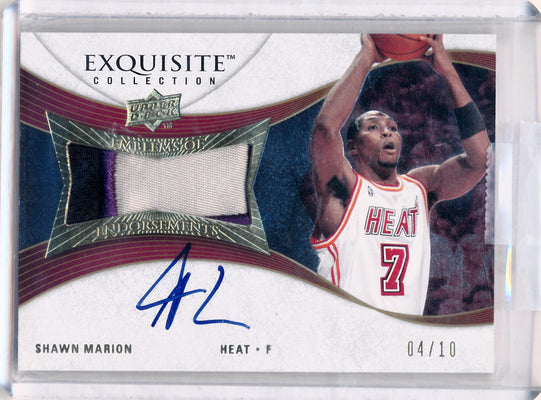 Upper Deck 2007-2008 Exquisite Collection Emblems Of Endorsement #EESM Shawn Marion 4/10