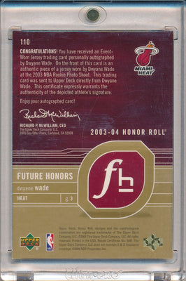 Upper Deck 2003-2004 Honor Roll Future Honors #110 Dwyane Wade 21/25